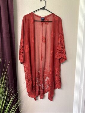 #750 Day Trip Lace Cardigan/Beach Cover Size Medium